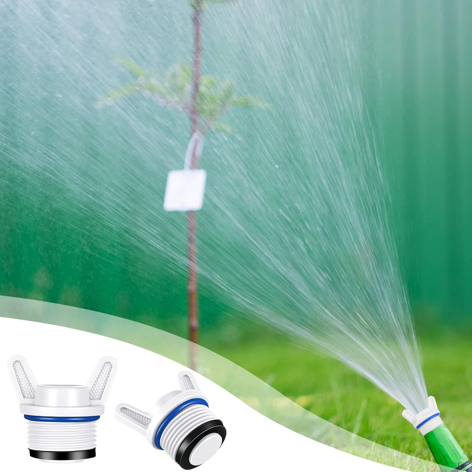 Nuanchu 10 Pcs 3/4 NPT Male Hose Plug Garden Irrigation, Ear Shape image 5