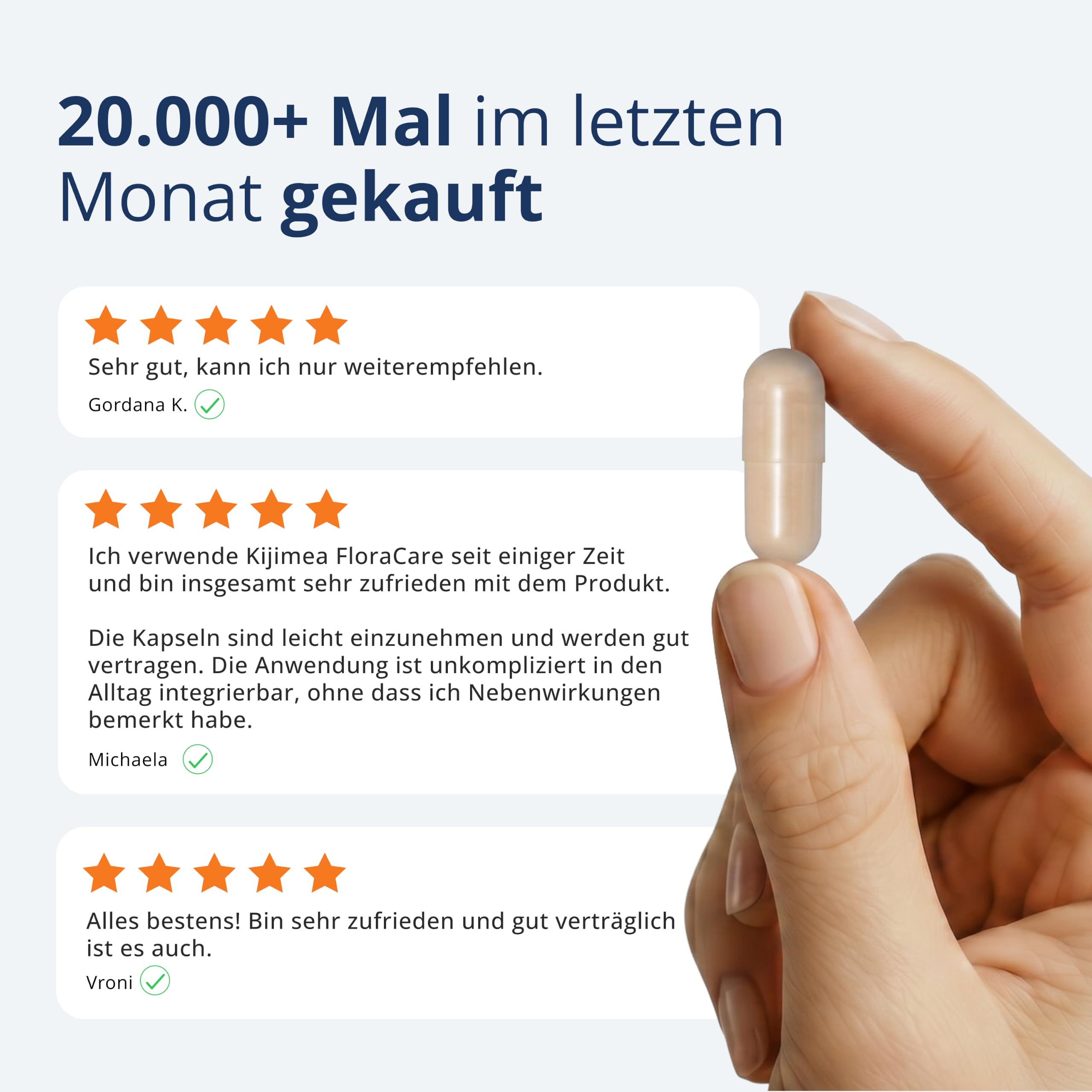 Kijimea FloraCare – der natürlichen Scheidenflora nachempfunden | 33 speziell abgestimmte Milchsäurebakterien in hoher Dosierung + Vitamin B2, B3, B7, Folsäure und Zink - 28 Stk