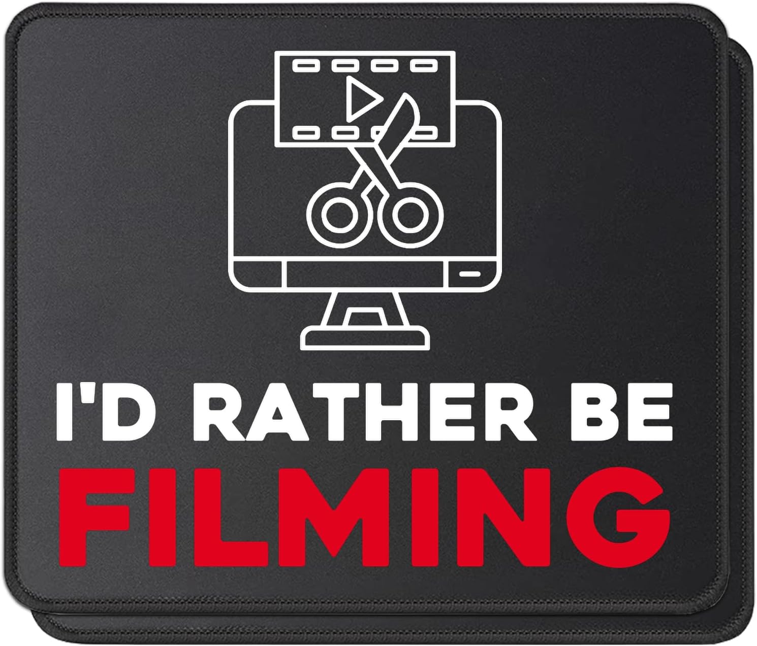 Filmmaker Mouse Pad Behind Every Great Scene, Movie Producer Gift, Desk Accessories Mousepad, 2 Pack