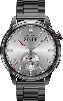 realme Watch S2, 1.43" AMOLED Display, IP68 Dust & Water Resistance, Customisable Watch Faces, AI Customised Health Tracking, Super AI Engine & Upto 20 Days Battery Smartwatch - Gray Band/Gray