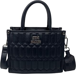 Steve Madden BNiko Convertible Crossbody Bag with 2 Straps (Blk)