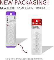 Vista 6 de Singer Bobinas Clase 15 Transparente, 4