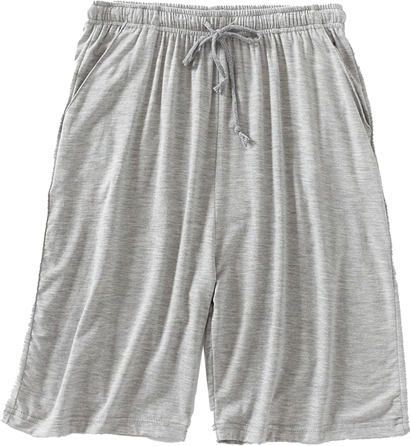 Men's Plus Size Pajama Shorts Soft Comfortable Breathable Lounge Shorts Casual Loose Drawstring Sleep Shorts