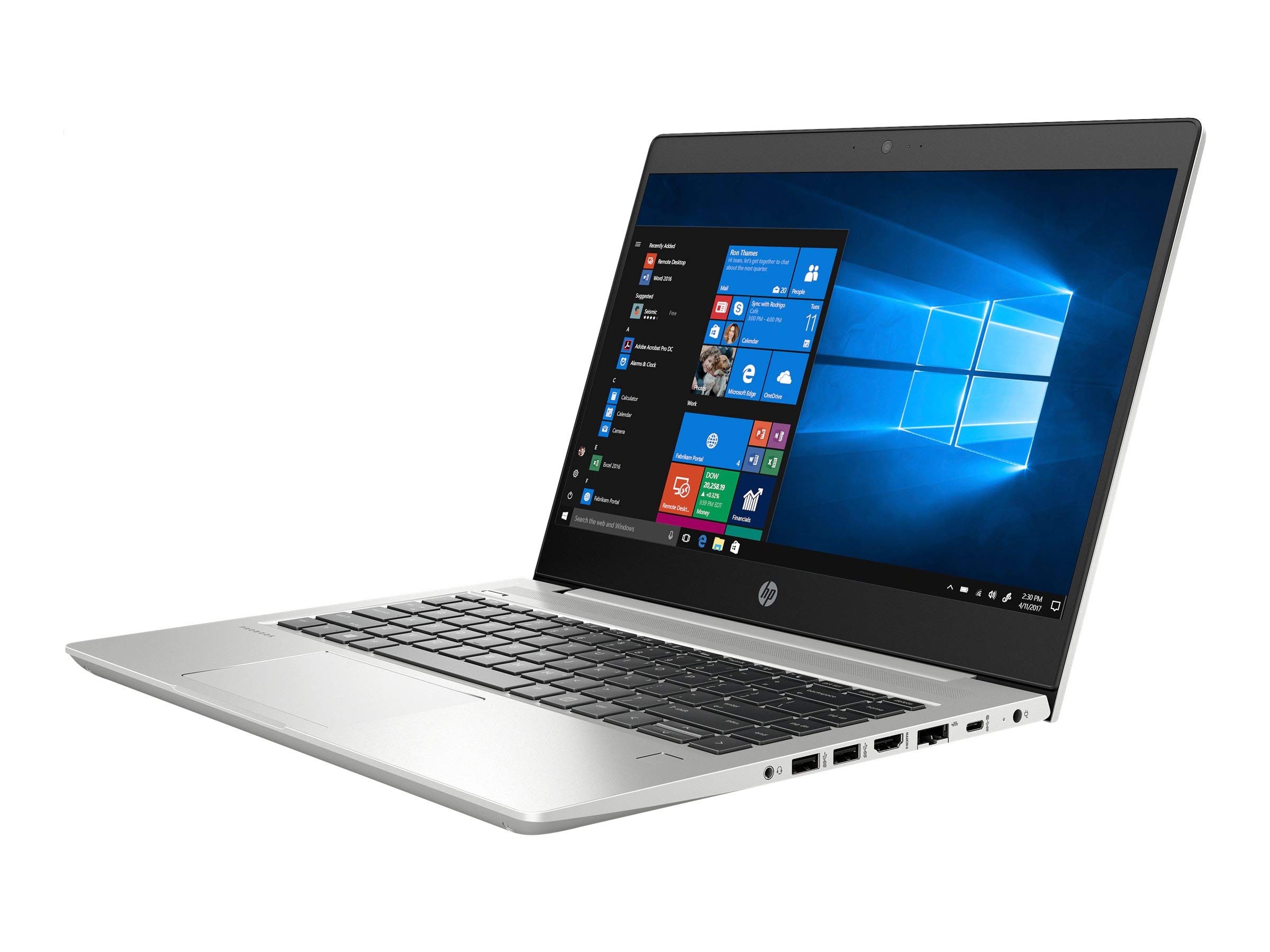 HP ProBook 440 G6 Portátil empresarial, Pantalla HD de 14 Pulgadas, Intel Core i5-8265U, 8 GB de RAM, SSD de 256 GB, Teclado QWERTY Estadounidense, Windows 11 Pro (Reacondicionado)