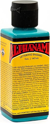 Miniatura 82 de Alphanamel Imitation Gold - Pintura esmaltada para rayas, pintura de letreros, letras, bellas artes, 36 colores, varios tamaños, 2.5 onzas azul