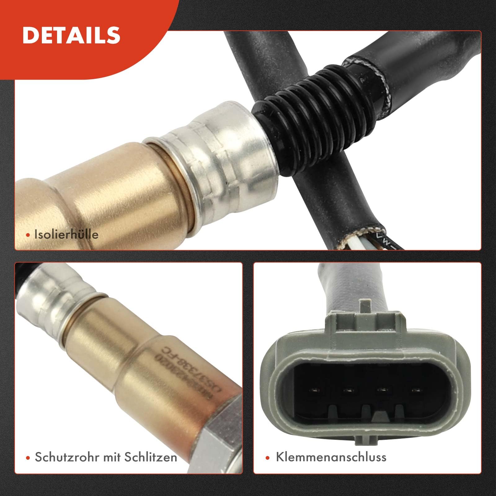 Frankberg Sonda lambda Sonda diagnostica Compatibile con Karl C16 Astra K B16 Adam M13 Mokka/Mokka X J13 Corsa E X15 Replace# 12637338