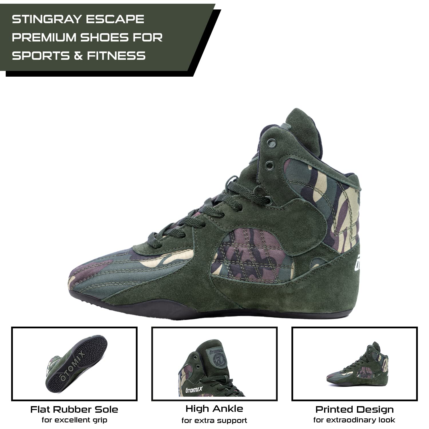 Otomix Stingray Bodybuilding, Chaussures d'haltérophilie pour Hommes et Femmes – durables et légères