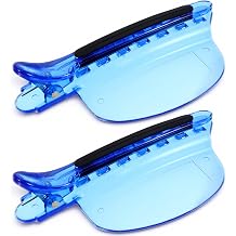 2 PCS Sectioning Clips Multi-Functional Hair Partition Clip Heat Speed Separator Hair Clip Extension Separator Tools Hairs Extensions Kit Heat Insulation for Highlighting Dyeing Home Salon