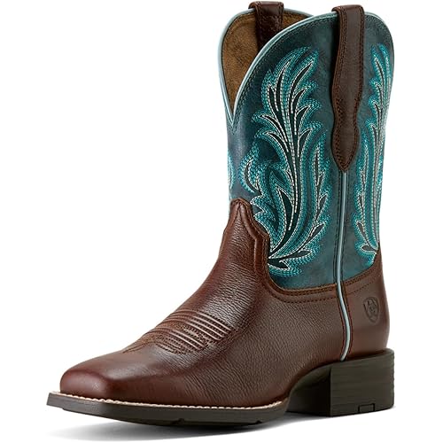 ARIAT womens Round Up Filly Wide Square Toe Western Boot