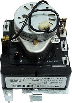 Genuine Dryer Timer for GE WE4M533 Fits WE4M364 212D1233P012 234D1296P005 TMD1FM07 234D1296P004 TD1EM03 234D1296P005