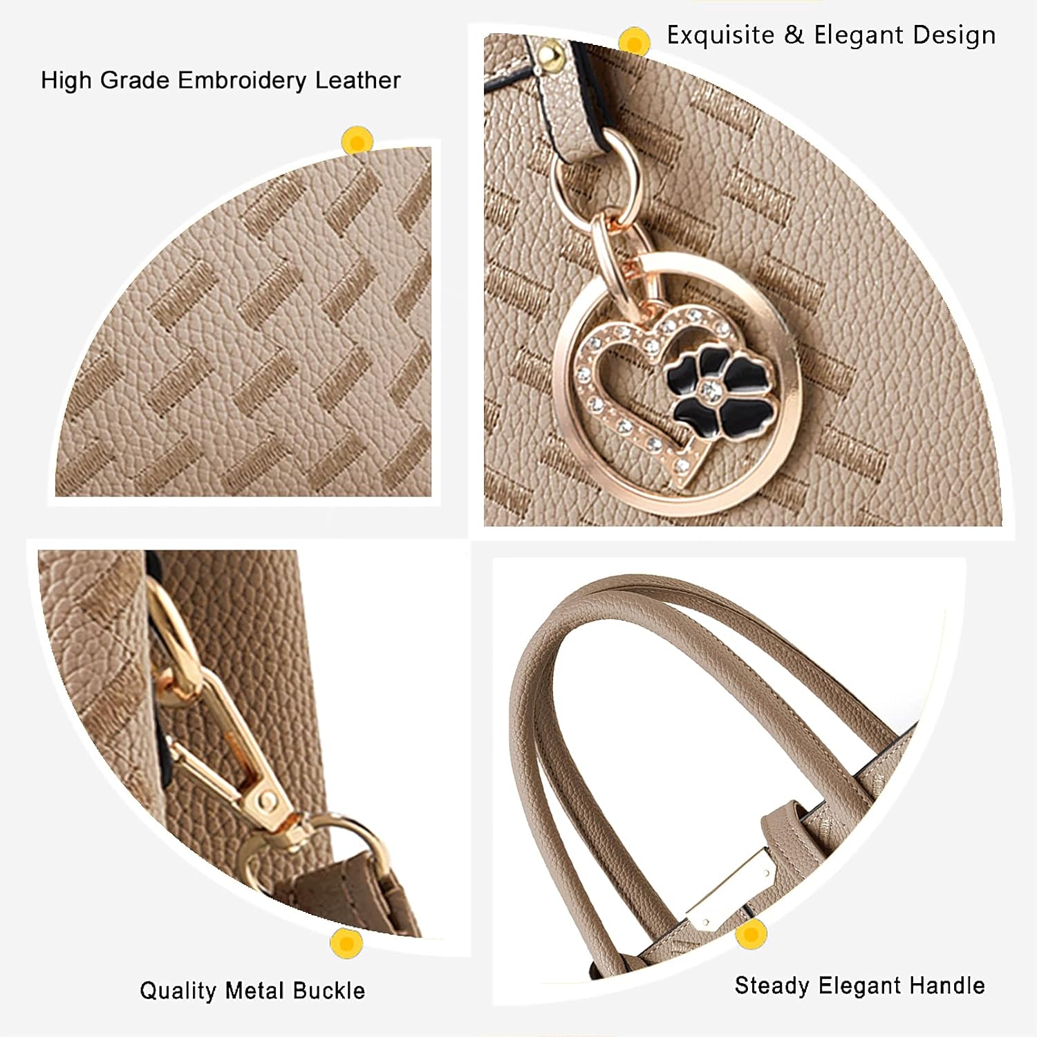 Purses and Handbags for Women Shoulder Tote Bags Top Handle Satchel - Image 6