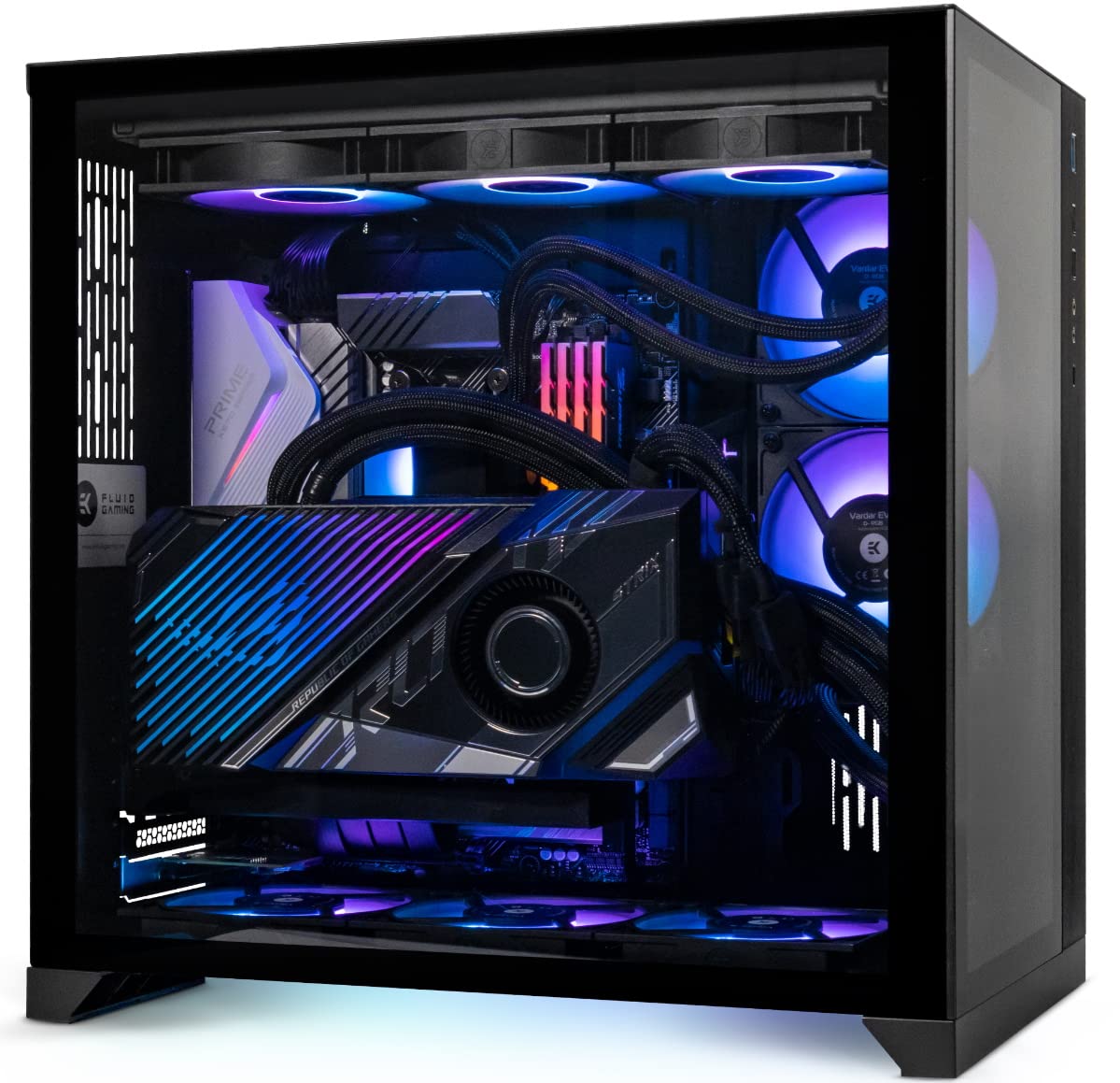 Amazon.com: EK AIO Gaming PC - RTX 3090 Ti AMD Ryzen 7 5800X, 32GB RAM, 1TB  M.2 SSD, 360mm D-RGB AIO, PC-011D Mini, Windows 11 : Toys & Games