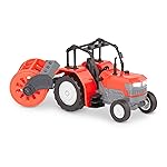 Driven by Battat - 7-Inch Farm Tractor Toy with Lights & Sounds, Detachable Rotary Hoe, Educational Vehicle for Boys & Girls, Durable Design, 3+ Years Toy for Kids