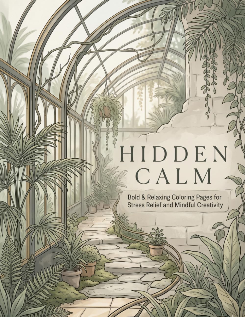 Hidden Calm: Bold & Relaxing Coloring Pages for Stress Relief and Mindful Creativity