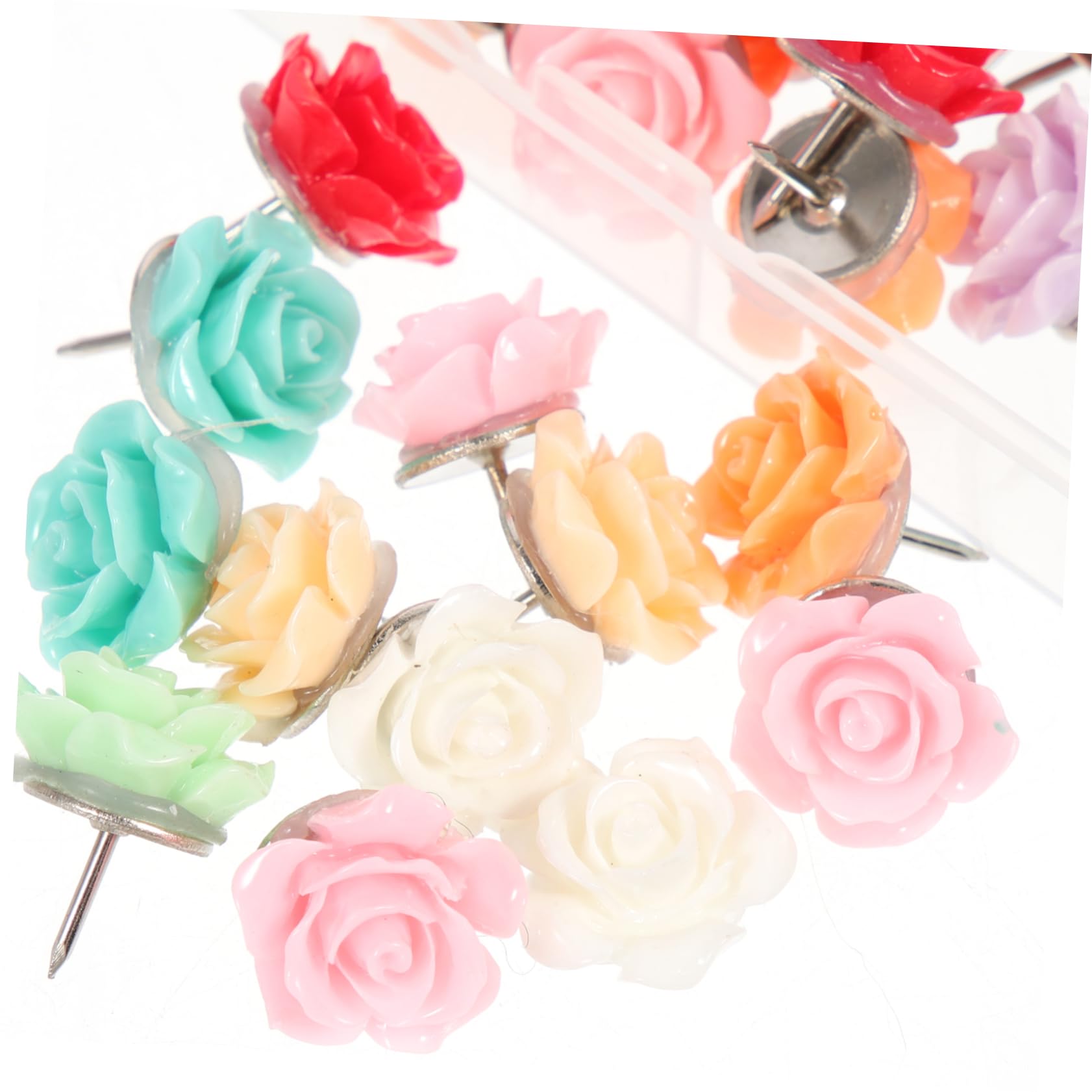 Lurrose 150stücke Bunte Pushpins Resin Dekorative Reißzwecken Für Pinnwände Für Zuhause Und Büro Praktischer Aufbewahrungsbox Vielseitig Einsetzbar Für Notizen Kunst Und -projekte