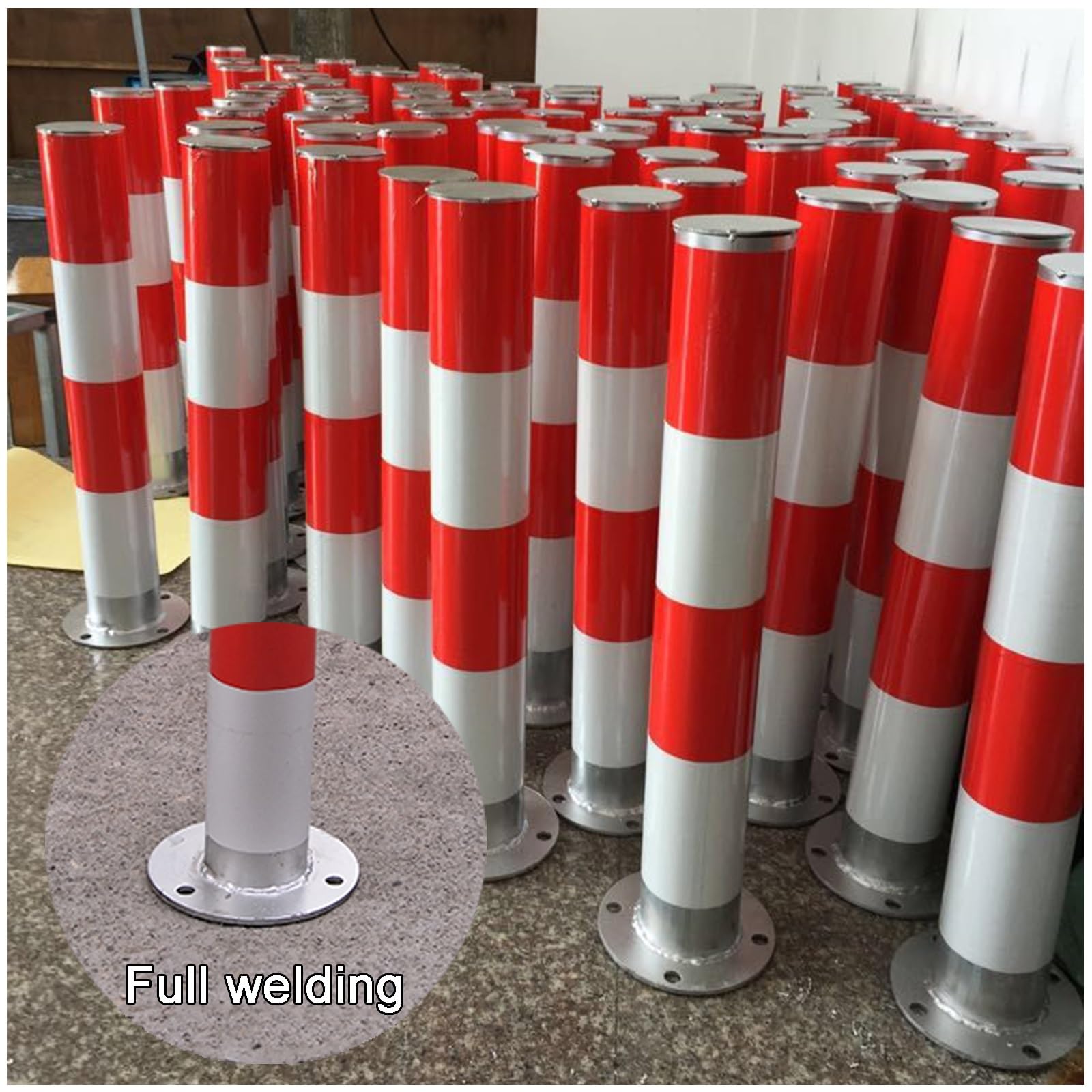 Cubiertas de Acero Reforzado para bolardos de Seguridad Vial: Ideales para el Control de accesos y multitudes en Espacios públicos.