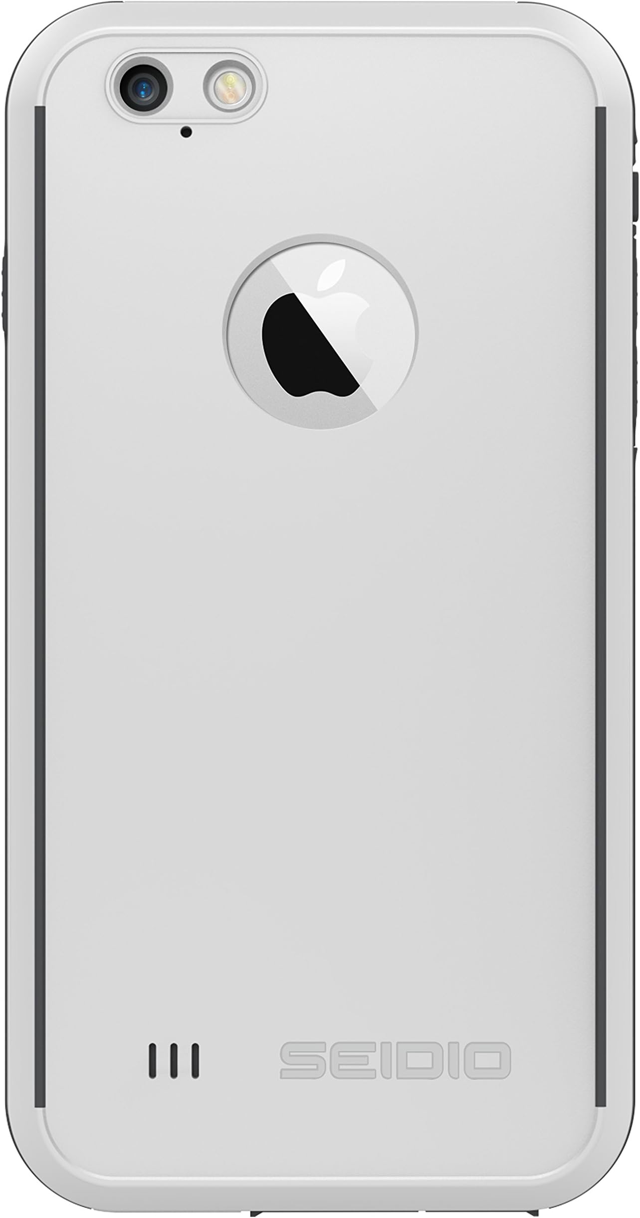 Seidio OBEX Waterproof Case for the iPhone 6 Plus/6s Plus [Drop Proof] [Everyday Protection] - Retail Packaging - White/Gray