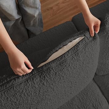 Cloud Couch Boneless Modular Sectional Sofa with Ottoman, Oversized Sectional Couches for Living Room, Deep Seat, Soft Chenille Fabric, Modern L-Shaped Lounge,U-Shaped Sectionals
