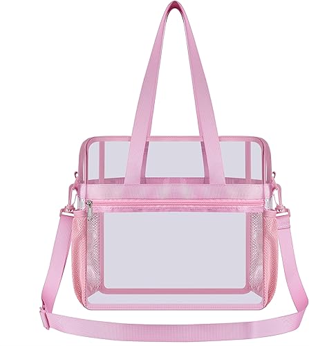 Vista 89 de Oraben Bolsa transparente transparente aprobada para estadios de 12 x 6 x 12 pulgadas, bolsa de estadio para trabajo, juegos deportivos, gimnasio