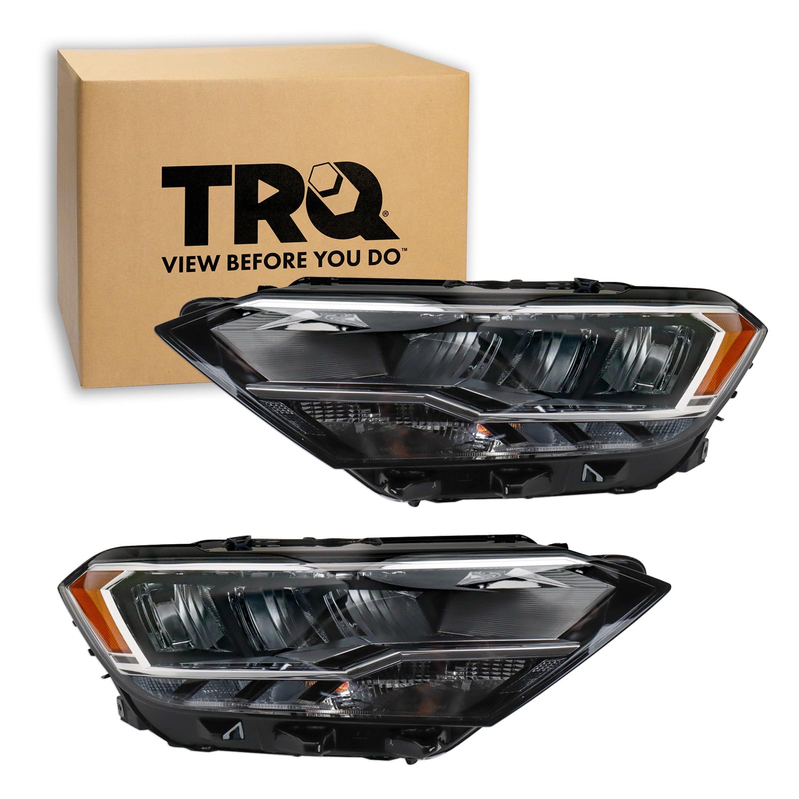 TRQ Headlight Assembly Set Driver & Passenger Side FO2502153 FO2503153 Compatible with 97-07 Ford — view 40