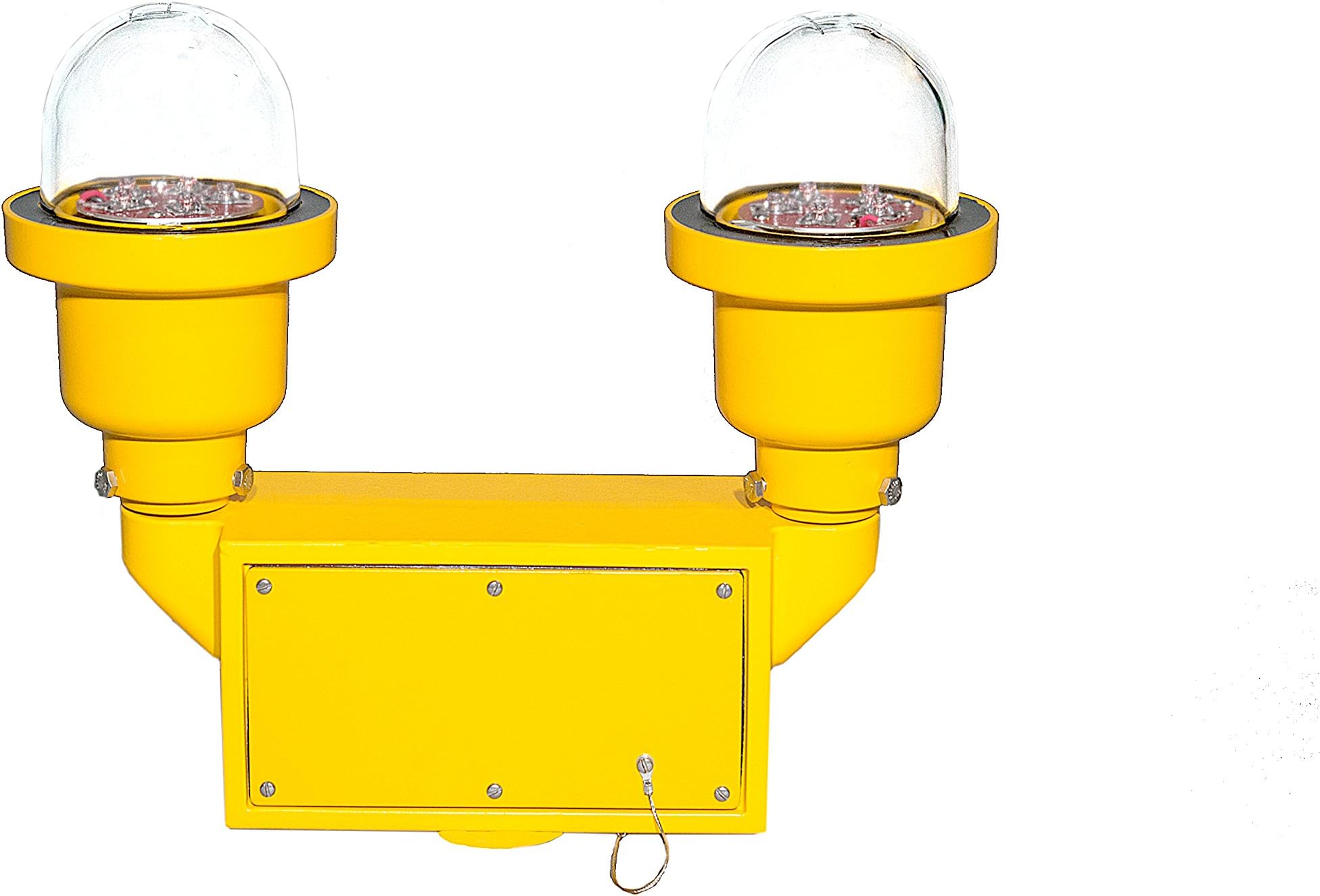 Dual 12-48V DC LED FAA L-810 Obstruction Light, Red, Stead-Burning