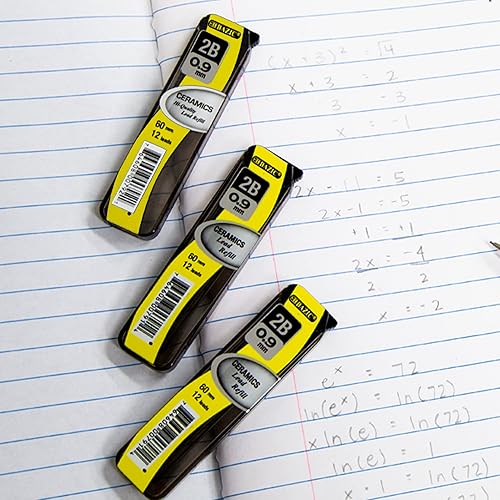 Miniatura 5 de BAZIC Ceramics - Recambios de plomo para portaminas 2B 0.035 in (36 unidadespaquete), recambio de plomo para grafito, dibujo, escritura, bocetos, 1