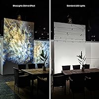 Vista 7 de BlissLights Oblivia - Proyector de nube de nebulosa para exteriores IP65, iluminación LED de paisaje, luz de camino de jardín para decoración