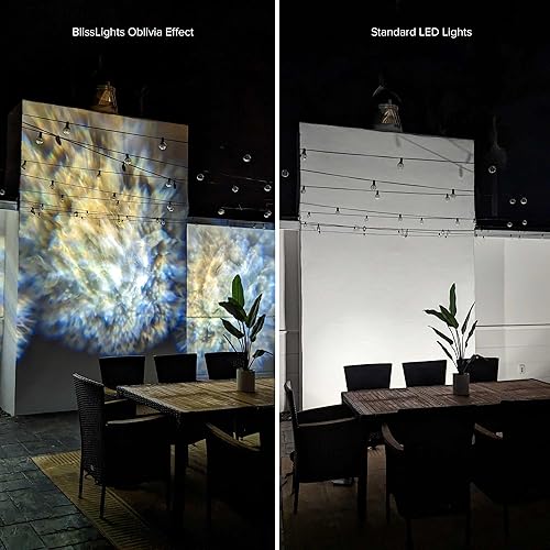 Miniatura 7 de BlissLights Oblivia - Proyector de nube de nebulosa para exteriores IP65, iluminación LED de paisaje, luz de camino de jardín para decoración