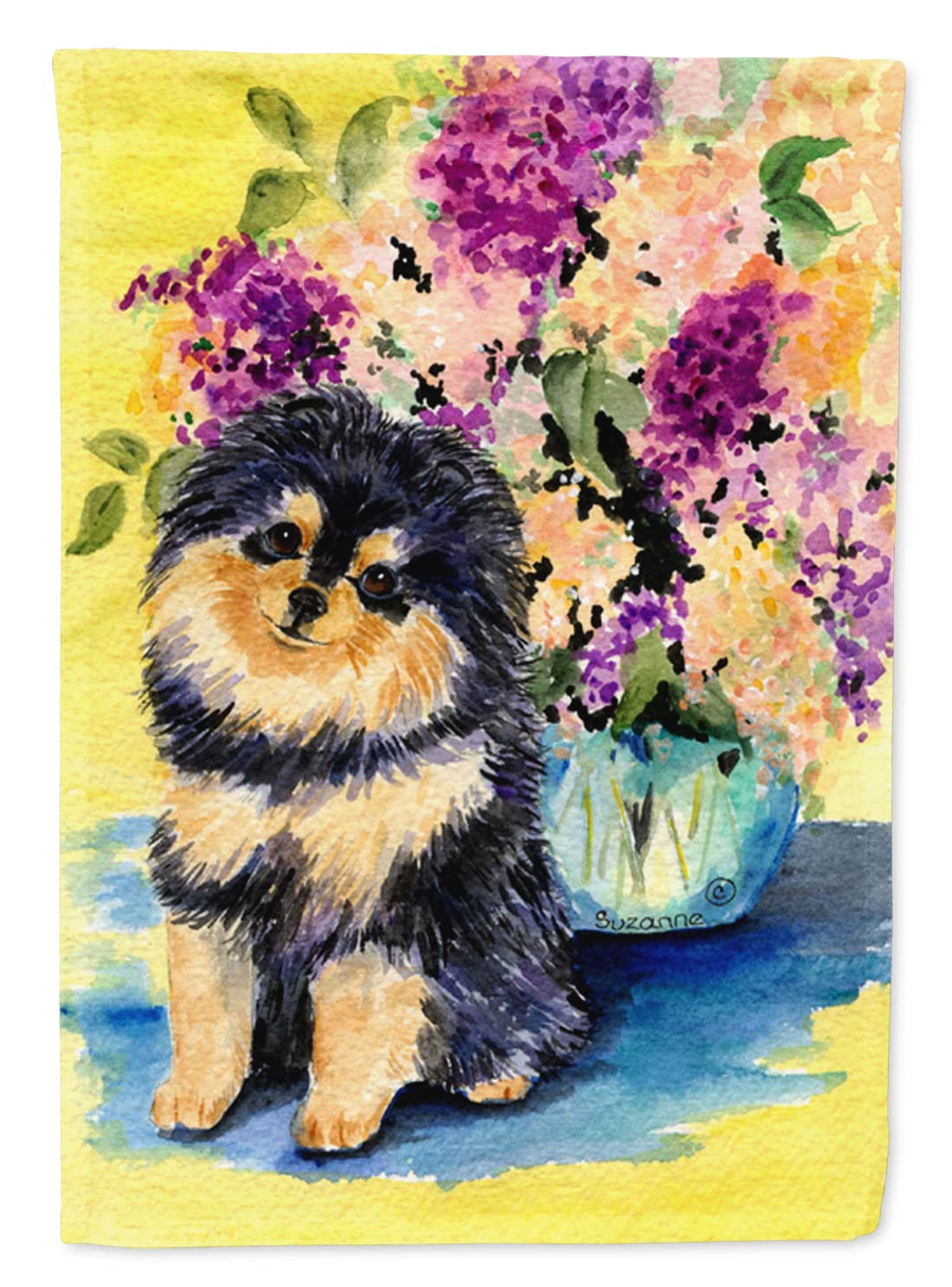 Pomeranian flag Caroline's Treasures grand format pour égayer le jardin