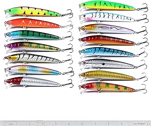 Lot De 10 Leurres Artificiels – Minnow & Crank 5 Cm – Ratling Truite Bass