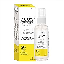 Rotex Cutis Sissy Extra SPF 50 Sunscreen | Broad Spectrum UVA & UVB Protection | Water Resistant, Non-Sticky & Lightweight Formula | Prevents Tan & Sun Damage | For Men & Women | 100ml