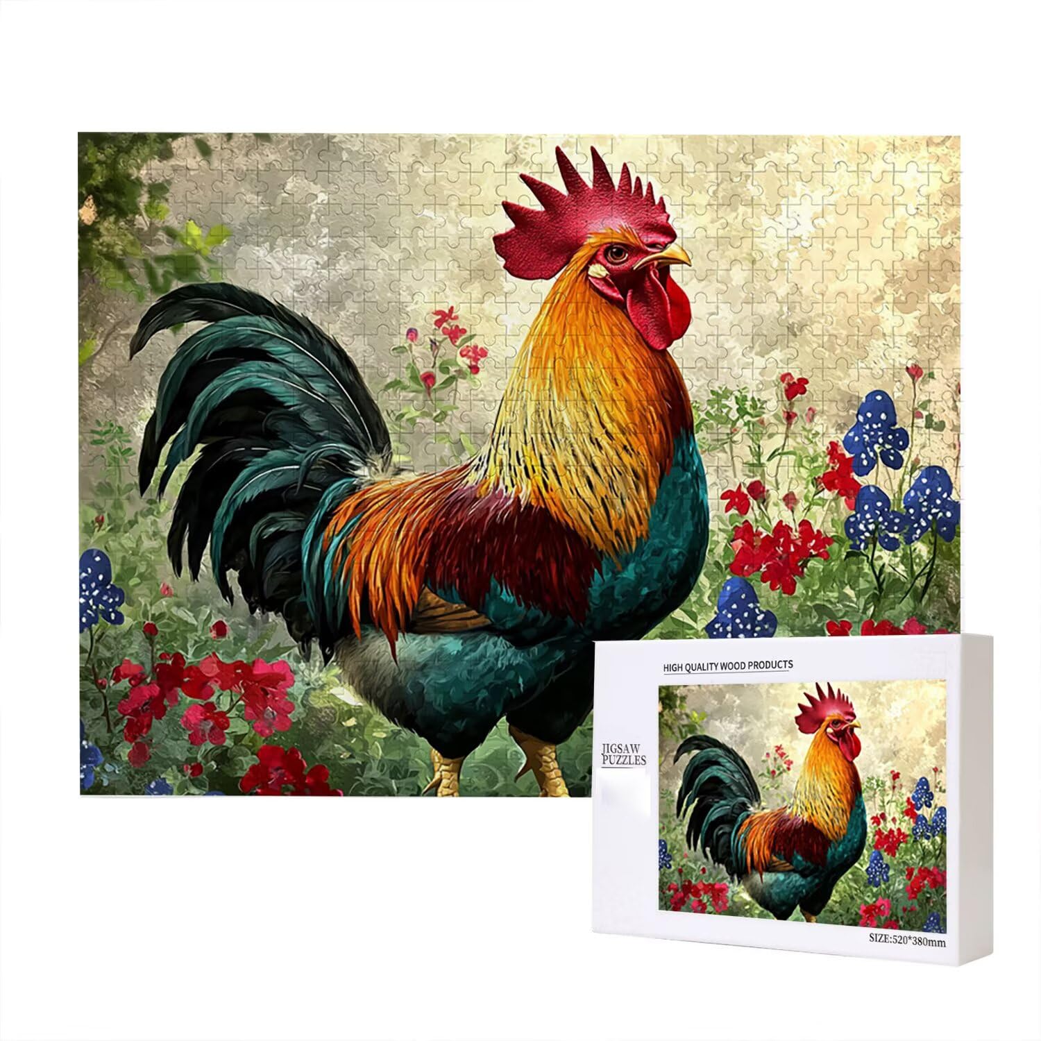 Jigsaw Puzzle, 2000 Pezzi Puzzle Classici, Fiori Puzzle Rilassamento Intelligence, Mpossibile Difficile Puzzle Impegnativo per Adulti Puzzle Gioco Familiare, Regalo per Amore Amico Cazzo fr0-1216