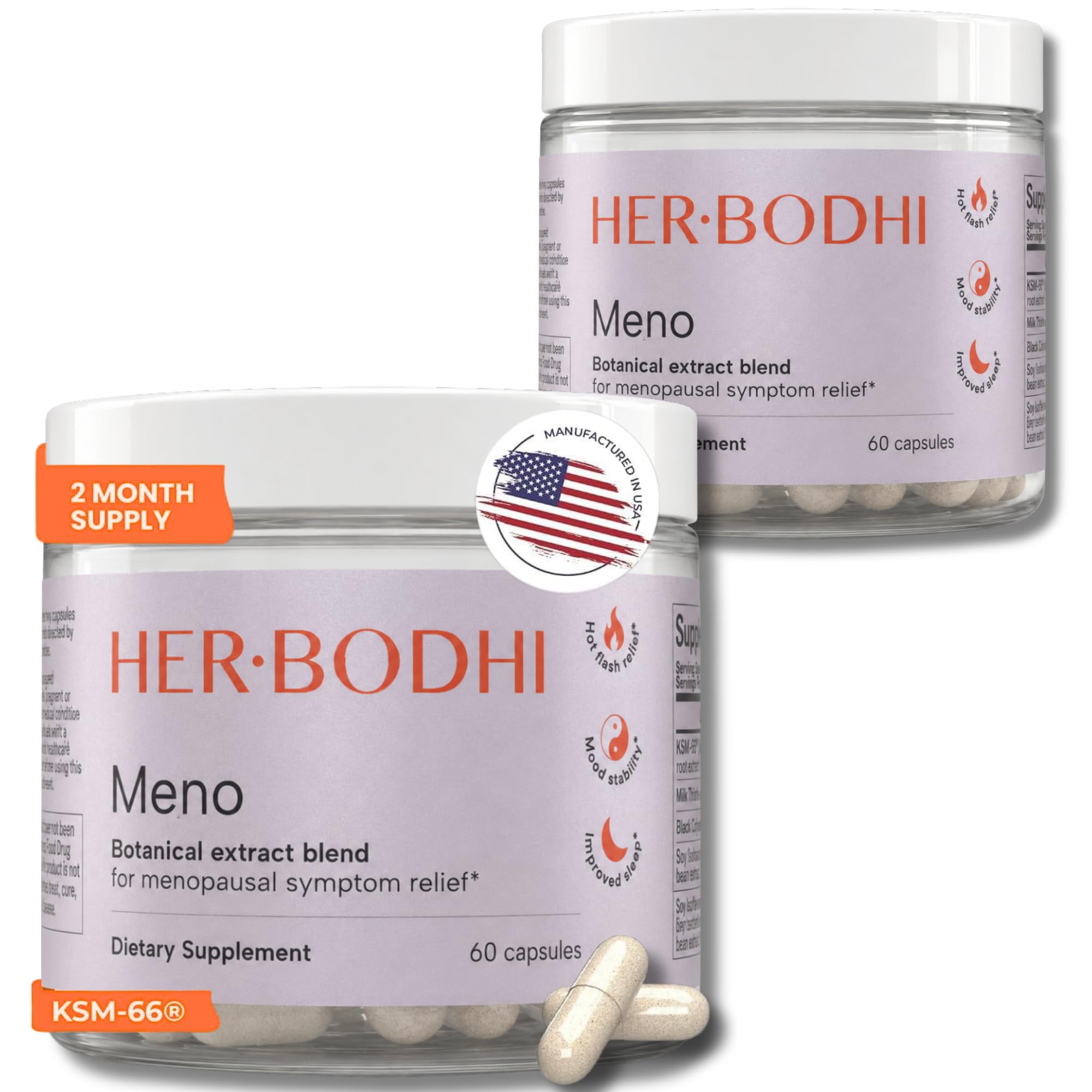 Her Bodhi Meno Menopause Supplement for Women, Hormone-Free, 60 Capsules — Amazon image 9