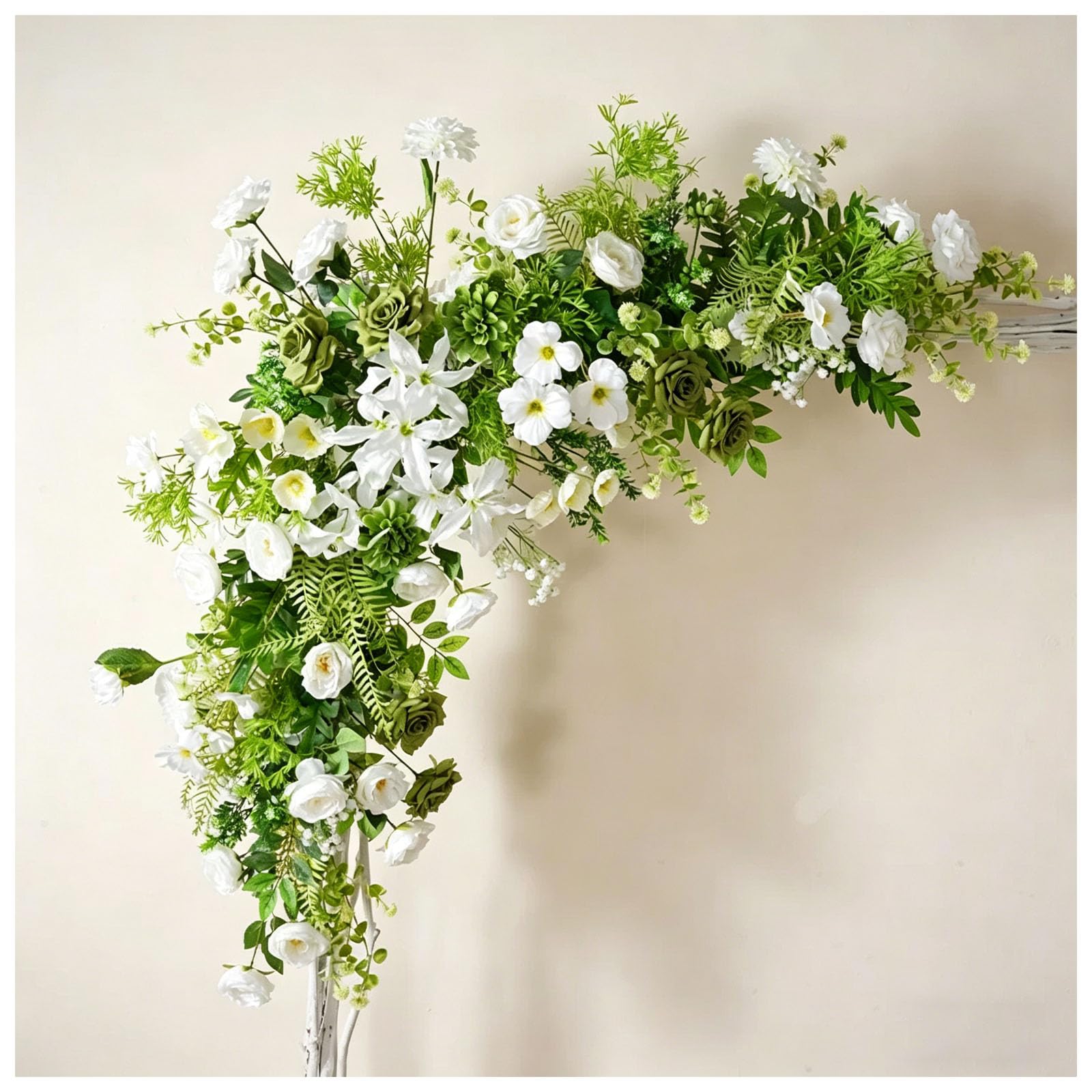 Fleurs artificielles en soie anti-flétrissement pour grand fond floral de mariage