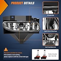 Vista 27 de Nilight Conjunto de luces antiniebla compatible con Ford Focus SVT 2002 2003 2004 2005 2006 Ford Focus SVT 2005-2007 Ford Escape 2003-2004 Ford