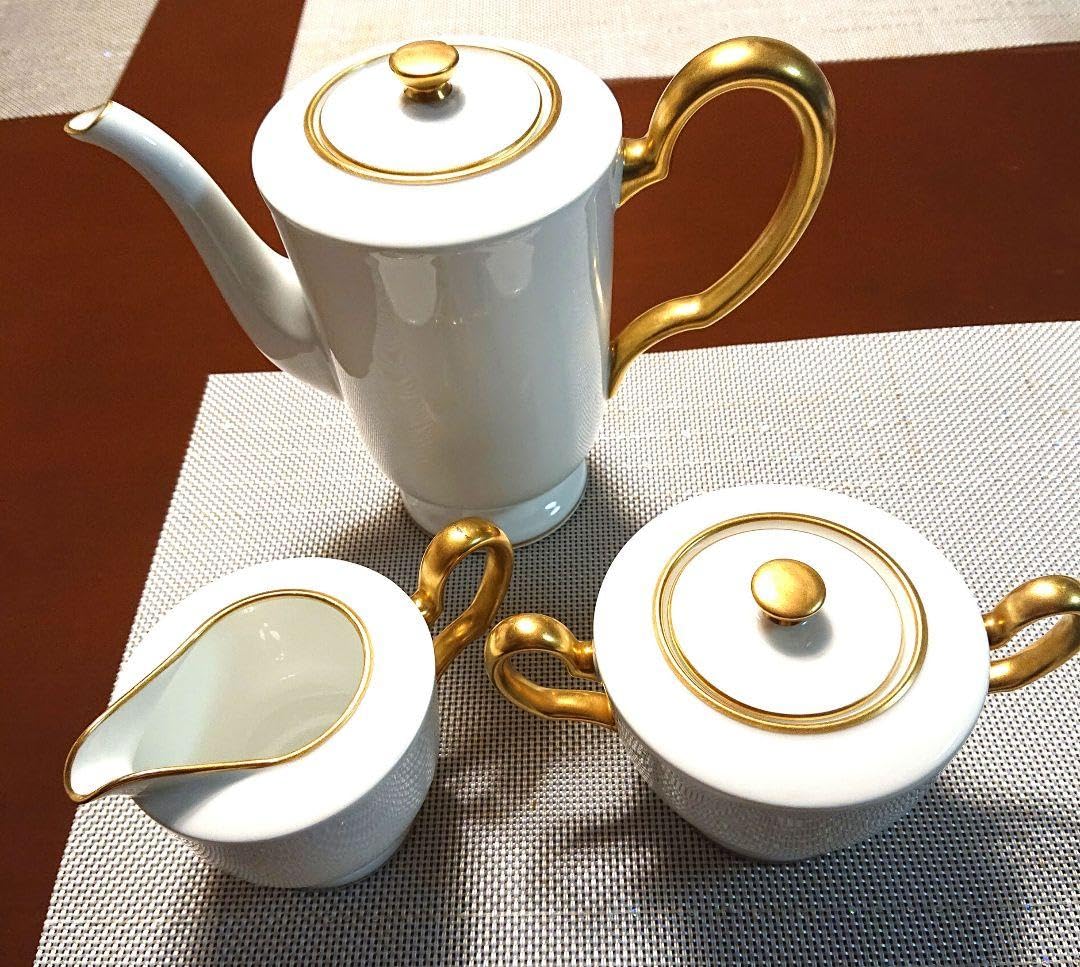 Amazon.co.jp: 大倉陶園 コーヒーポットシュガーポットクリーマー 