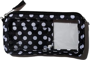 DQL Lightweight Womens Crossbody Phone Pouch with Touchscreen-Friendly Design, Interior Card Slot, Adjustable Strap, Small Crossbody Phone case Holder Compact & Stylish Phone Wallet Polkadot