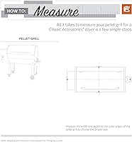 Vista 14 de Classic Accessories Veranda - Cubierta para parrilla de pellets resistente al agua de 46 pulgadas, cubierta para parrilla al aire libre, cubierta