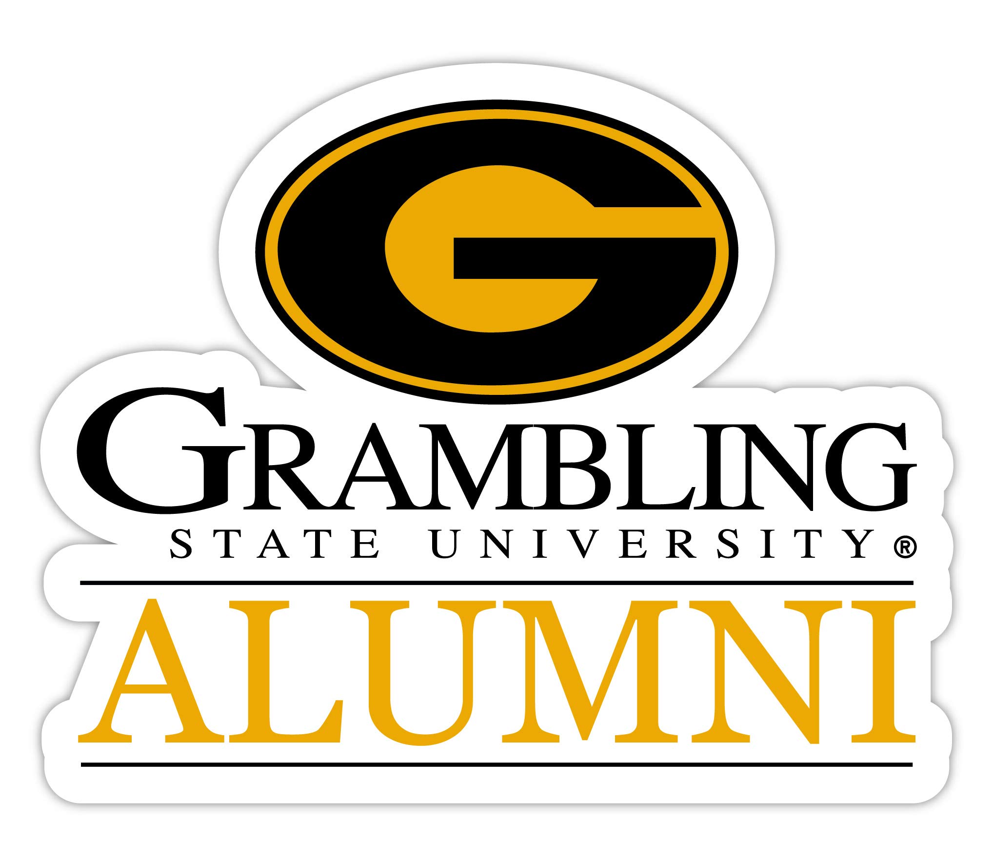 Grambling University Bulldogs 4-Inch Laser Cut Alumni Magnet Officially Licensed Collegiate Product