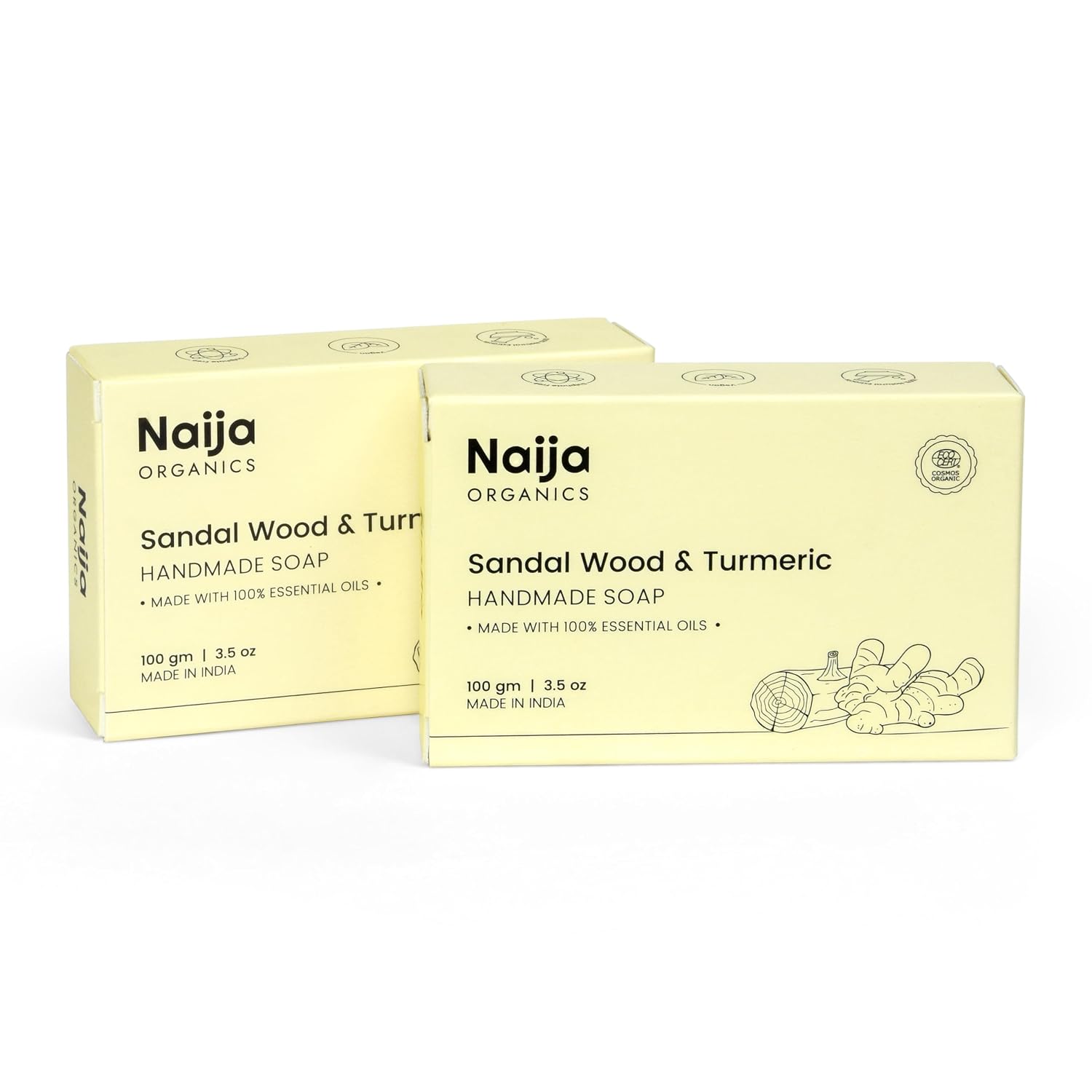 Naija Organics Sandalwood & Turmeric Natural Bath Soap | Skin Brightening, Deep Moisturizing, Chemical-Free, Handmade Soa... - Review, Price and Buying Guide