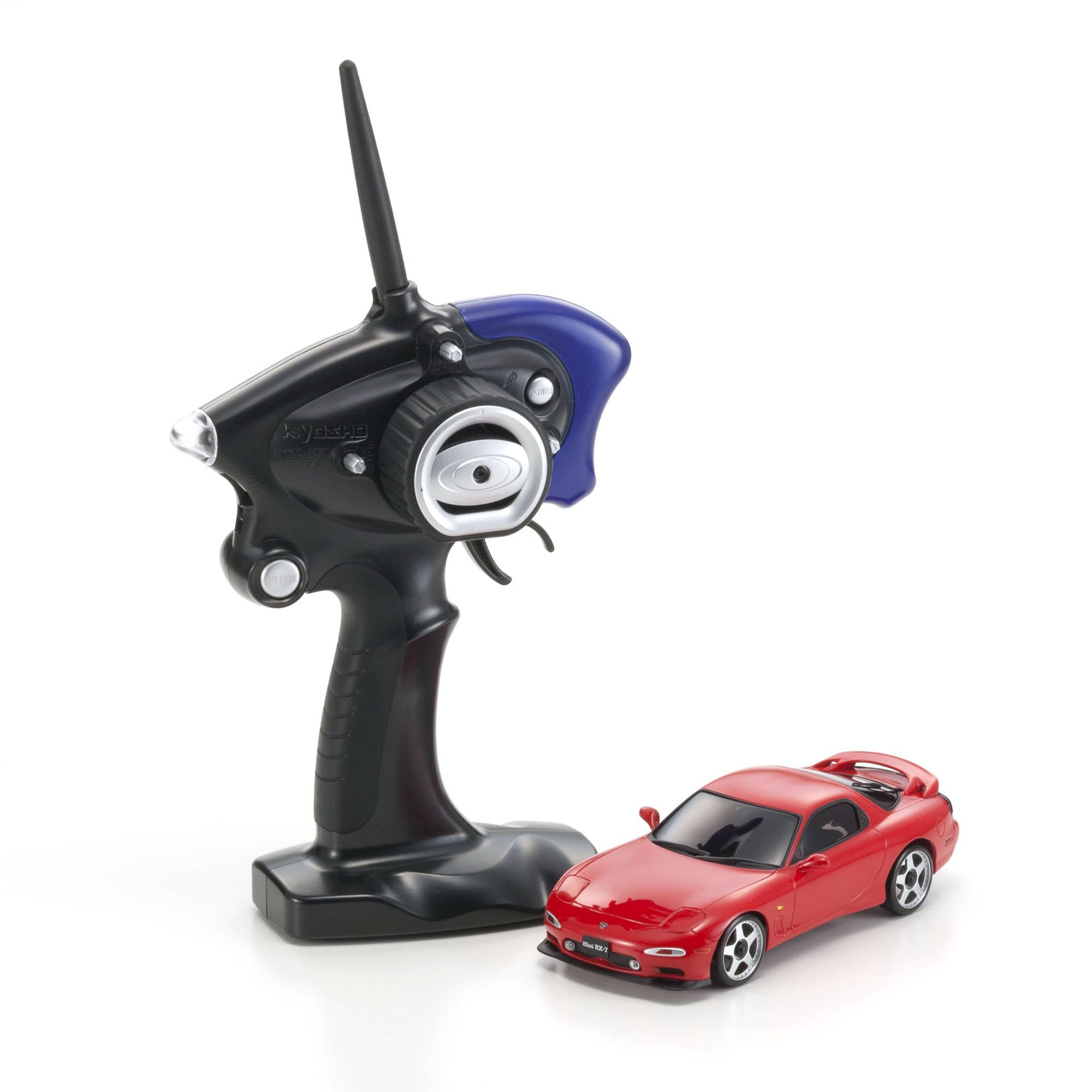 Kyosho Mini-Z AWD Mazda RX-7 FD3S Mini RC Drift Car Toy, Red