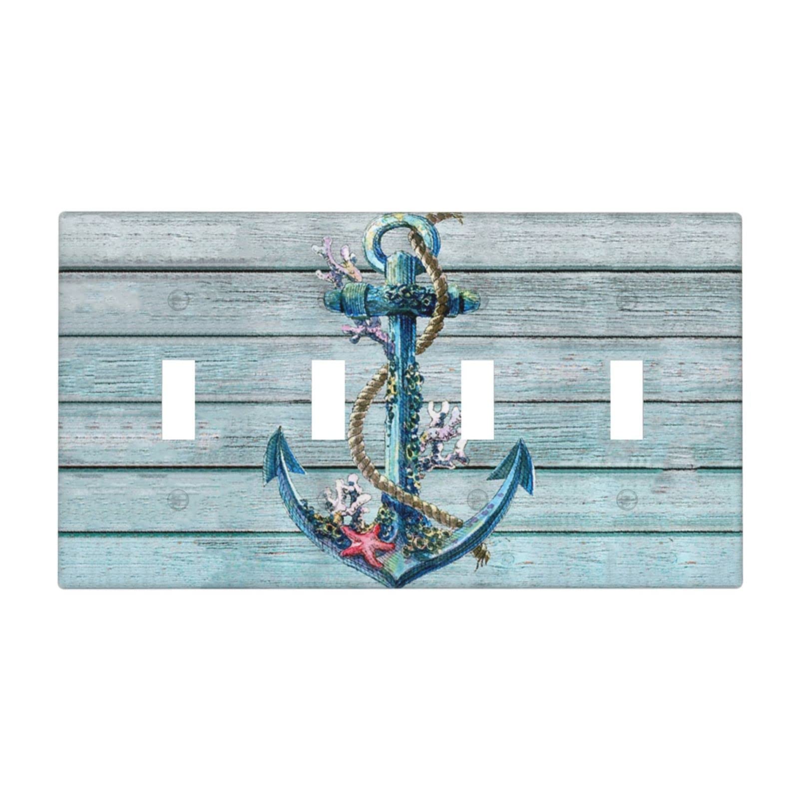 Anchor Nautical Sailboat Faro Bussola 1 Gang Interruttore