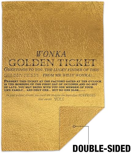 Miniatura 2 de Willy Wonka y la fábrica de chocolate Golden Ticket Garden Yard Flag