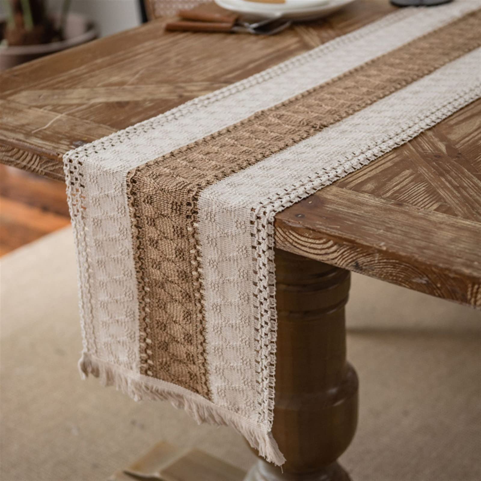 Elegante e lussuoso Grandi corridori di tavoli da tavolo foderato di grandi dimensioni runners di Natale moderni chemin de tavolo da tavolo for la festa di Partito camino de mesa tafelloper bandiera d