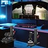 حامل مكتب JUYEER Universal Hotas لـ Thrustmaster Warthog 10C، Throttle، Winwing Orion 1 & 2، T.16000M FCS، TCA Officer Pack Airbus، VKB Gunfighter MK.lll، Logitech X52/X52 Pro/X55/X56 (عبوتان)