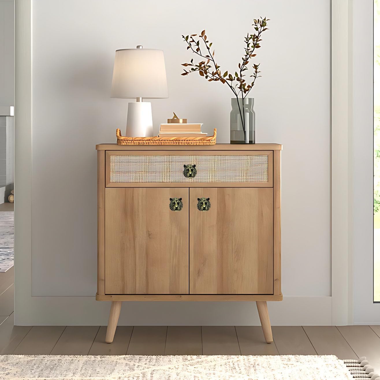 Animal Drawer Knobs, Tiger Cabinet Knobs, Kitchen Cabinet Knobs Drawer Pulls Door Handles Knobs Vintage Unique Cabinet Knobs, 4PCS