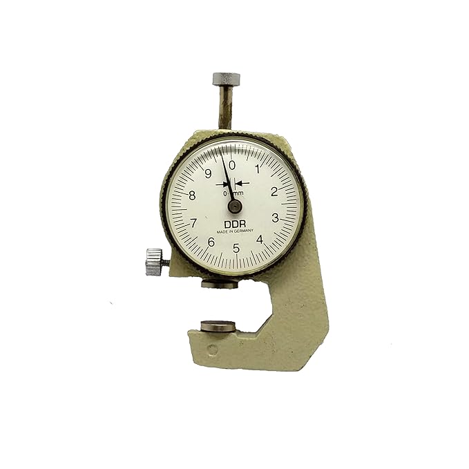 Johnson Tools Precision Dial Pocket Flat Head Thickness Gauge Gage