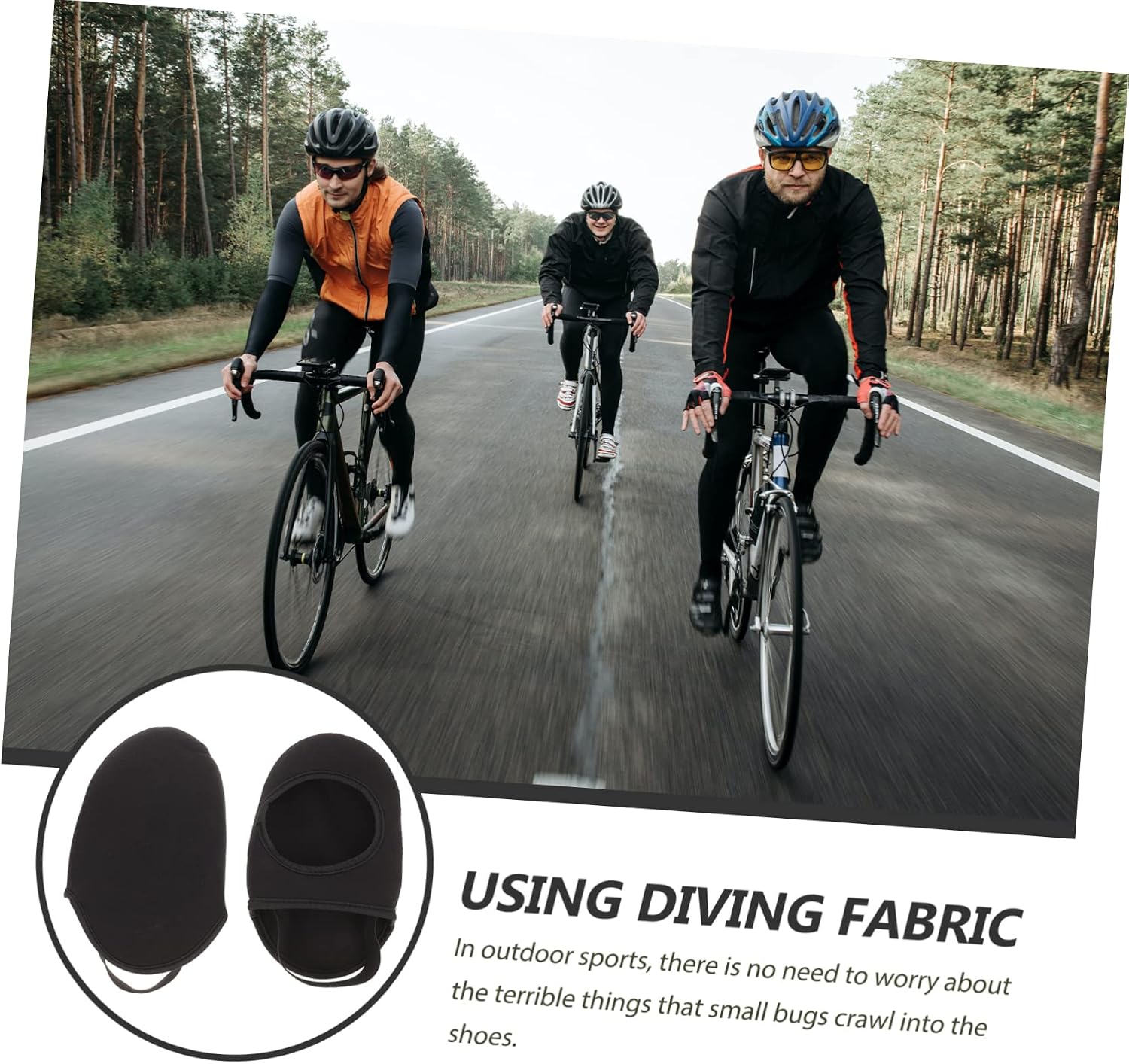 Bicycle Shoe Protectors Outdoor Anti-Slip Cycling Shoe Covers Windproof Waterproof Overshoes