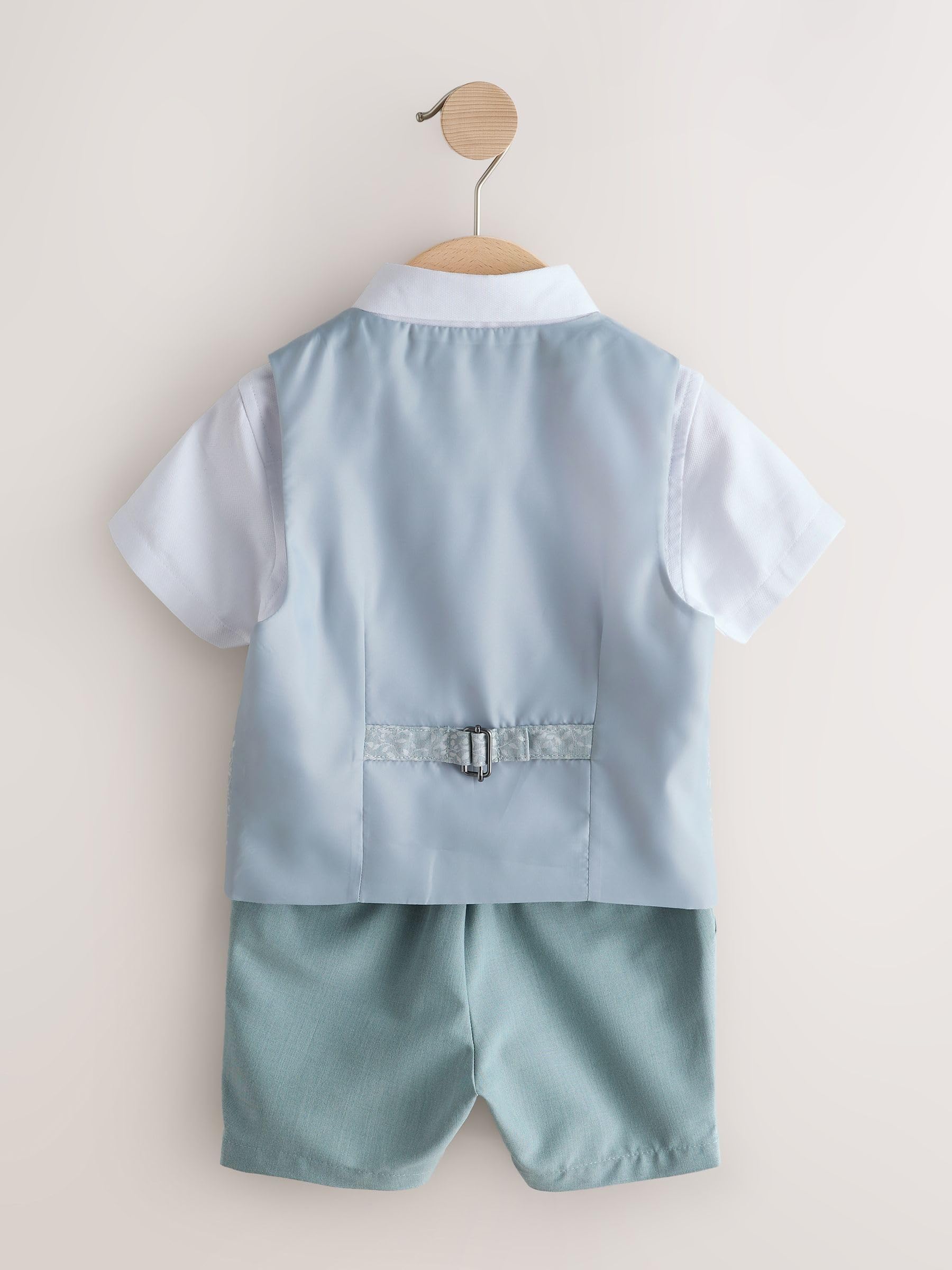 NEXT Jungen Weste, Hemd, Shorts und Krawatte im Set