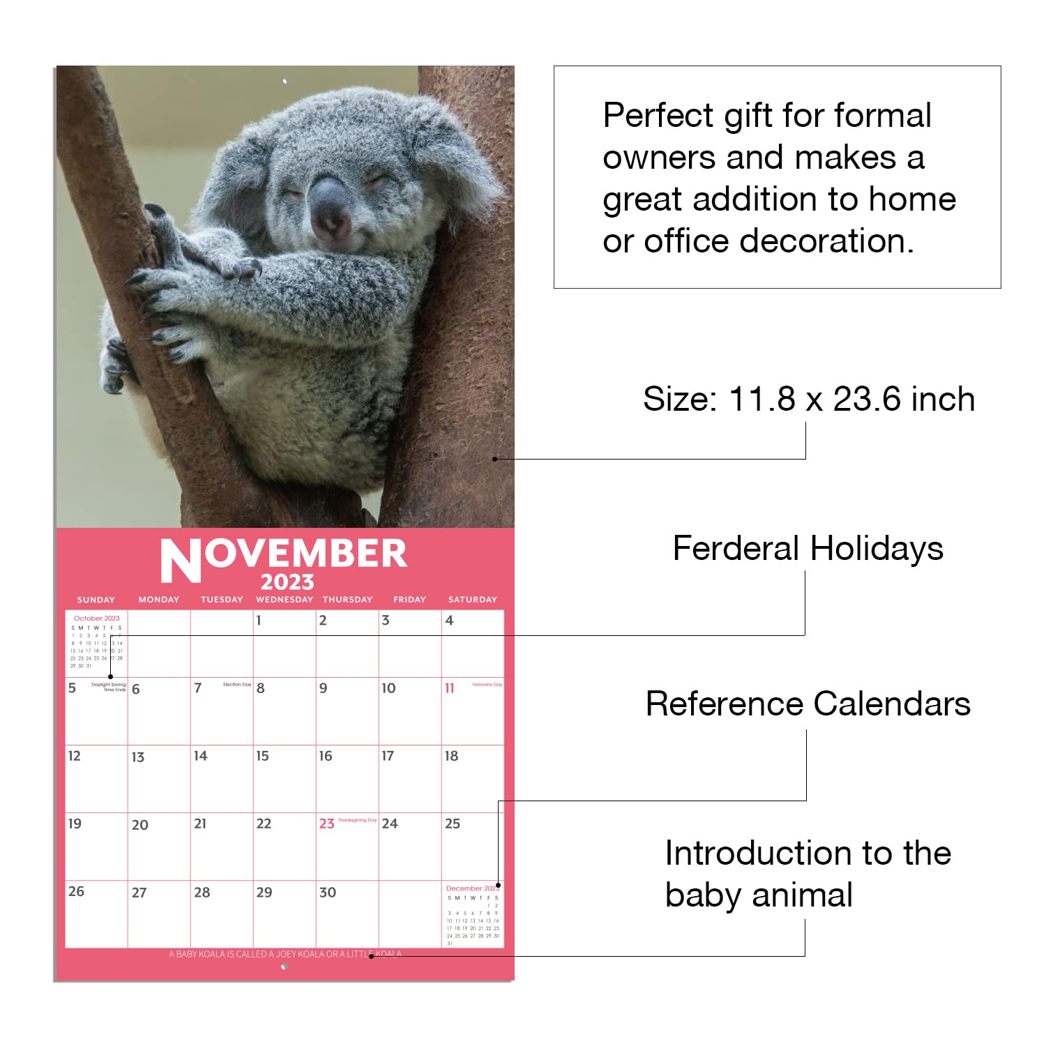 Buy 20222023 Calendar Baby Animals Wall Calendar 20222023 from Jul 2022 Dec 2023, 12 x 12